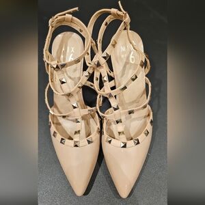 Mix No. 6 Nude Studded Heels